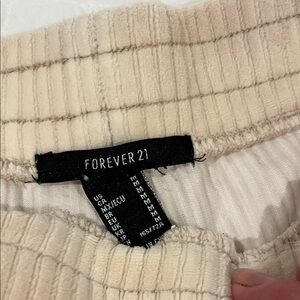 Forever 21 Beige Ribbed Skirt